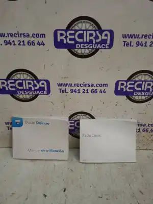 Second-hand car spare part owner’s manual for dacia dokker essential oem iam references 9991004505