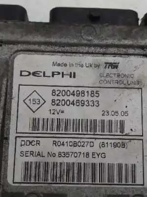 Автозапчасти б/у блок управления двигателем за renault clio ii fase ii (b/cb0) authentique ссылки oem iam 8200498185  