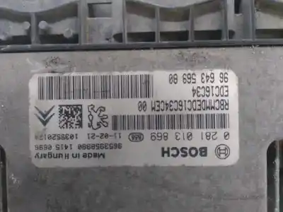 Автозапчасти б/у блок управления двигателем за citroen jumpy hdi 90 27 l1h1 furg. ссылки oem iam 0281013869  