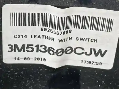 Second-hand car spare part steering wheel for ford kuga (cbv) titanium s 4x4 oem iam references 3m513600cjw  