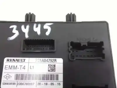Second-hand car spare part electronic module for renault clio iv authentique oem iam references 231a04792r  