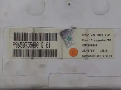 Peça sobressalente para automóvel em segunda mão quadrante por citroen c3 1.4 hdi exclusive referências oem iam 9650735480  