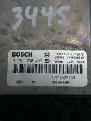 Second-hand car spare part ecu engine control for renault clio iv authentique oem iam references 0281030439  