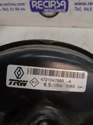 Автозапчастина б/у гальмівний серво для renault clio iv authentique посилання на oem iam 472104788r  