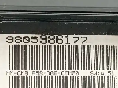 Peça sobressalente para automóvel em segunda mão quadrante por citroen c3 picasso exclusive referências oem iam 9805986177  