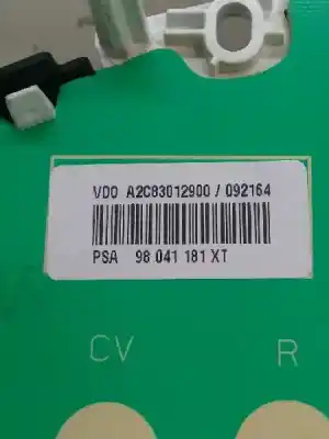 Peça sobressalente para automóvel em segunda mão quadrante por citroen c3 business referências oem iam 98041181xt  