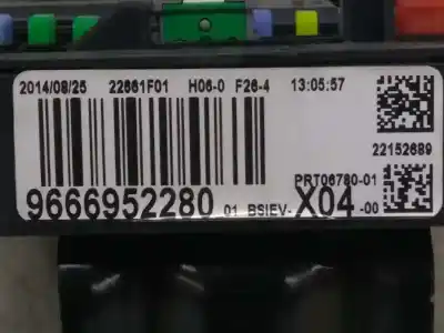Second-hand car spare part fuse box unit for citroen c3 business oem iam references 9666952280  