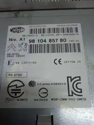 Second-hand car spare part electronic module for citroen c4 picasso feel oem iam references 9810485780  