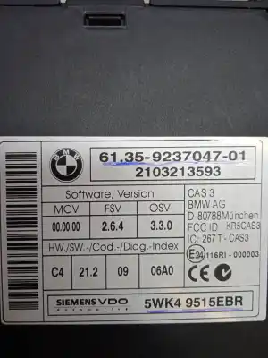 Second-hand car spare part electronic module for bmw serie 1 berlina (e81/e87) 118d oem iam references 6135923704701  bmw serie 1