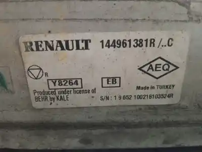 Peça sobressalente para automóvel em segunda mão intercooler por renault clio iv limited referências oem iam 144961381r  