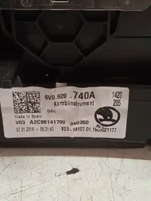 Second-hand car spare part dashboard for skoda fabia active oem iam references 6v0920740a   Second-hand car spare part dashboard for skoda fabia active oem iam references 6v0920740a