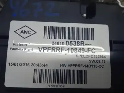 Peça sobressalente para automóvel em segunda mão quadrante por renault clio iv limited referências oem iam 248100538r  