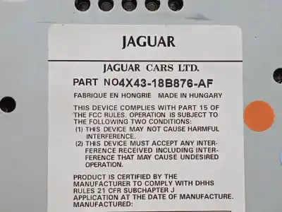 Автозапчасти б/у аудиосистема / радио cd за jaguar x-type i (x400) 2.2 d ссылки oem iam 4x4318b876af  