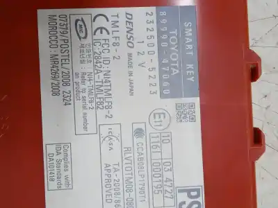 Pezzo di ricambio per auto di seconda mano modulo elettronico per toyota prius (nhw30) plug-in hybrid advance riferimenti oem iam 8999047060  