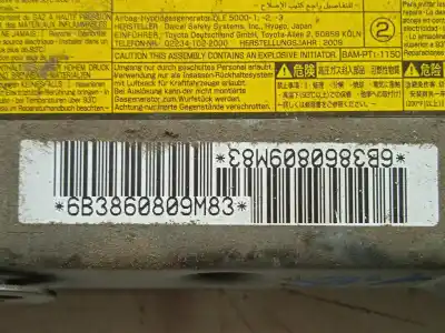 Автозапчасти б/у передняя левая подушка безопасности за toyota prius (nhw30) plug-in hybrid advance ссылки oem iam 6b3860809m83  