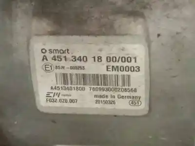 Tweedehands auto-onderdeel complete motor voor smart coupe electric drive oem iam-referenties a4513401800  em0003