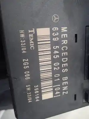 Gebrauchtes Autoersatzteil relais sicherungskasten multifunktionsrelais zum mercedes-benz vito (w639) basic, combi 109 cdi compacto (639.601) oem-iam-referenzen 6395450201  