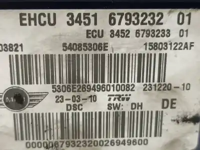 Peça sobressalente para automóvel em segunda mão abs por mini mini (r56) cooper d referências oem iam 34516793232  