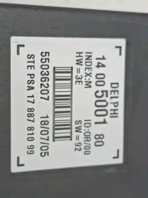 Pièce détachée automobile d'occasion module électronique pour peugeot 807 st références oem iam 1400500180  