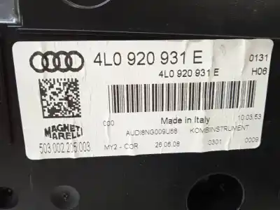 Автозапчасти б/у приборная доска за audi q7 (4l) v6 3.0 tdi (176kw) ambiente ссылки oem iam 4l0920931e  