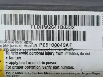 Автозапчасти б/у подушка безопасности передняя левая шторка безопасности за lancia thema platinum ссылки oem iam p05108049af  