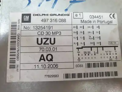 Автозапчасти б/у аудиосистема / радио cd за opel corsa d catch me ссылки oem iam 497316088  