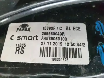 Peça sobressalente para automóvel em segunda mão farolim traseiro esquerdo por smart forfour electric drive (453.091) referências oem iam 15893f  