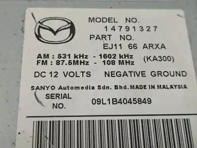 Second-hand car spare part audio system / radio cd for mazda cx-7 (er) style oem iam references ej1166arxa  