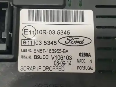 Автозапчасти б/у многофункциональный дисплей за ford kuga (cbs) titanium ссылки oem iam em5t18b955ba  