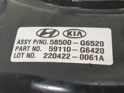 Second-hand car spare part brake servo for kia picanto (ja) edition 7 oem iam references 58500g6520  