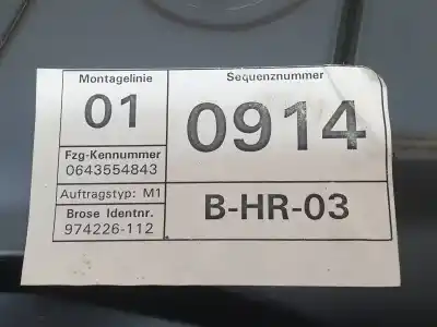 Автозапчасти б/у задний правый стеклорегулятор за volkswagen passat variant (3c5) advance ссылки oem iam 974226112  