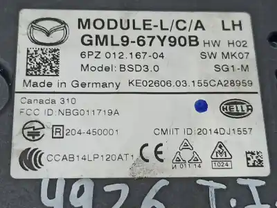 Second-hand car spare part electronic module for mazda 6 lim. (gh) (.2012->) luxury oem iam references gml967y90b  