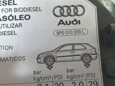 Автозапчасти б/у наружная крышка топлива за audi a3 (8p) 1.9 tdi ambiente ссылки oem iam 8p0010370  