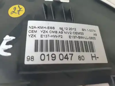 Peça sobressalente para automóvel em segunda mão quadrante por peugeot 208 active referências oem iam 9801904780h  