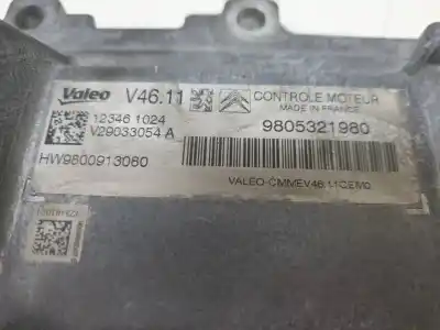 Second-hand car spare part ecu engine control for peugeot 208 active oem iam references 9805321980  