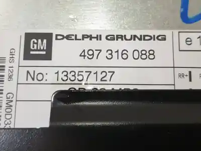 Second-hand car spare part audio system / radio cd for opel corsa d cmon oem iam references 497316088  