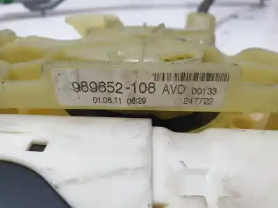 Автозапчастина б/у регулятор переднього правого скла для renault laguna iii dynamique tomtom посилання на oem iam 989652108  