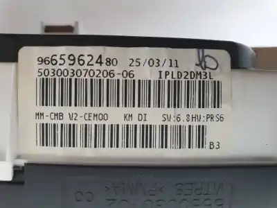 Peça sobressalente para automóvel em segunda mão quadrante por peugeot 508 active referências oem iam 9665962480  