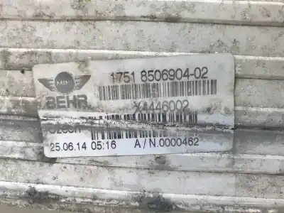 Second-hand car spare part intercooler for mini paceman (r61) cooper d all4 oem iam references 17518506904  