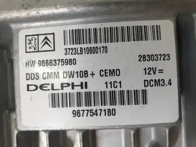 Second-hand car spare part ecu engine control for peugeot 508 active oem iam references 9666375980  