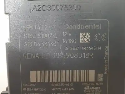 Second-hand car spare part ignition switch for renault clio iv dynamique oem iam references 285908018r  