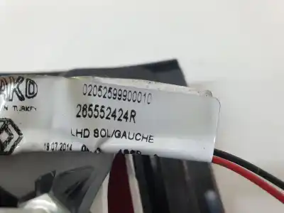 Second-hand car spare part interior left tailgate light for renault clio iv dynamique oem iam references 265552424r  