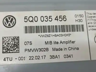 Pezzo di ricambio per auto di seconda mano modulo elettronico per volkswagen golf vii 2.0 gti riferimenti oem iam 5q0035456  