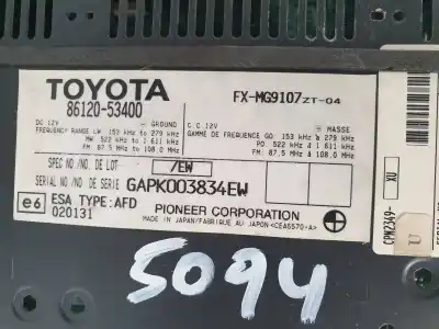 Автозапчастина б/у аудіо система / радіо cd для lexus is200 (ds2/is2) 220d посилання на oem iam 8612053400  