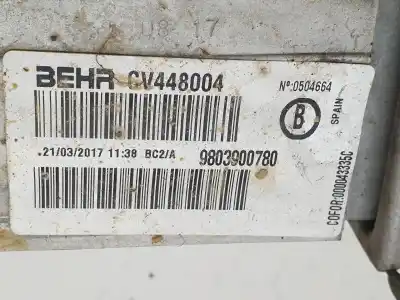 Peça sobressalente para automóvel em segunda mão intercooler por peugeot 208 active referências oem iam 9803900780  