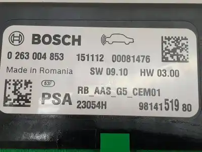 Second-hand car spare part electronic module for peugeot 208 active oem iam references 9814151980  