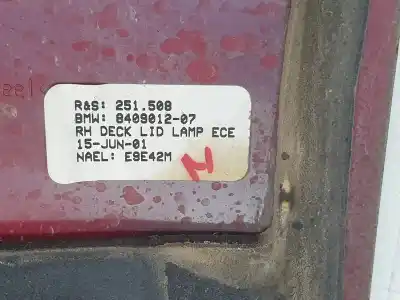Автозапчастина б/у внутрішній правий завод для bmw x5 (e53) 4.4i automático посилання на oem iam 840901207  