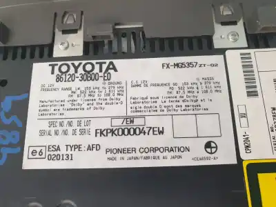 Автозапчасти б/у аудиосистема / радио cd за lexus gs (gs/us/ws19) 300 ссылки oem iam 8612030b00  