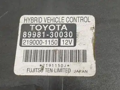 Second-hand car spare part ecu engine control for lexus gs (gs/us/ws19) 3.5 450 h [3.5 ltr. - 218 kw v6 (hibrido)] oem iam references 8998130030  
