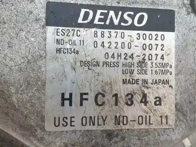 Peça sobressalente para automóvel em segunda mão compressor de ar condicionado a/a a/c por lexus gs (gs/us/ws19) 3.5 450 h [3.5 ltr. - 218 kw v6 (hibrido)] referências oem iam 8837030020  